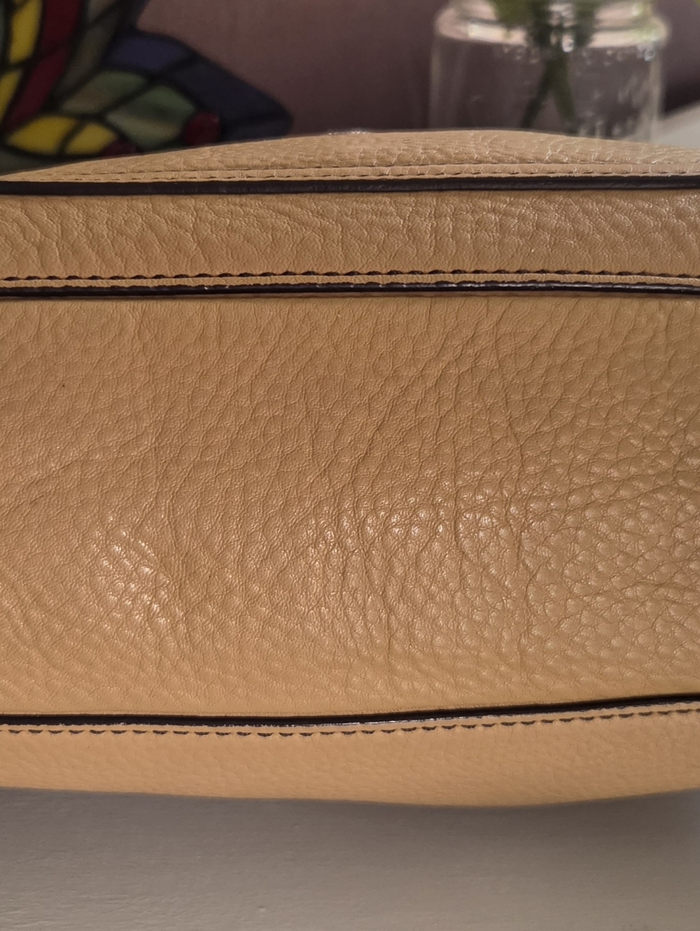 Coach Pebbled Leather Shoulder Bag in Tan - Picture 7 of 12